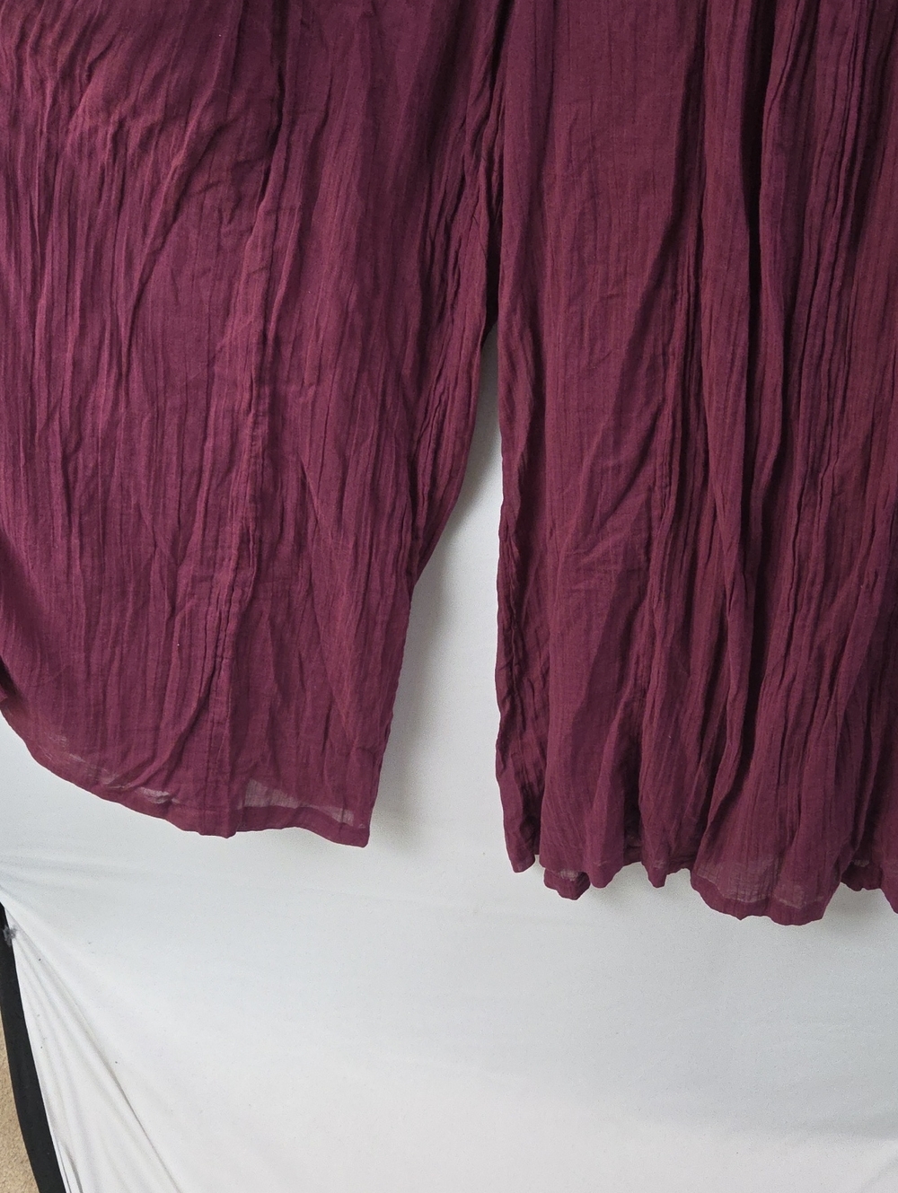 Free People Free-est Harlem Wide Leg Pull Up Pants Sz XL Boho Bohemian Euro Boho - Picture 10 of 13